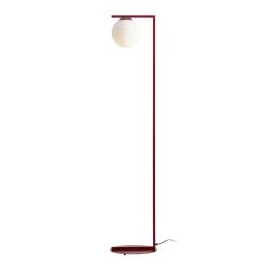 ALDEX Gulvlamper > Gulvlampe Zac, opal/vinrød, 1 lyskilde