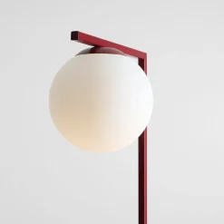 ALDEX Gulvlamper > Gulvlampe Zac, opal/vinrød, 1 lyskilde