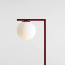 ALDEX Gulvlamper > Gulvlampe Zac, opal/vinrød, 1 lyskilde