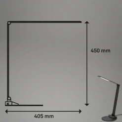 Briloner Arbejdsrum/Kontor|Bordlamper > Haiti LED-skrivebordslampe touchdim CCT sort