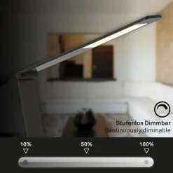 Briloner Arbejdsrum/Kontor|Bordlamper > Haiti LED-skrivebordslampe touchdim CCT sort