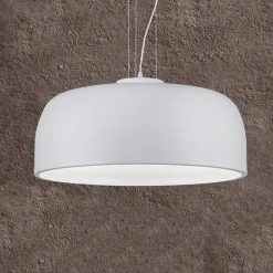 Trio Lighting Pendellamper > Halvskålformet pendellampe Baron i mat hvid