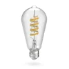 Hama Smarte Lyskilder > Smart LED Filament E27 ST64, WLAN, Matter, 4,9 W, RGBW