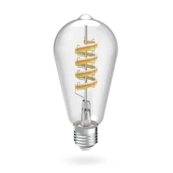 Hama Smarte Lyskilder > Smart LED Filament E27 ST64, WLAN, Matter, 4,9 W, RGBW