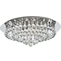 Searchlight Loftlamper > Hanna loftlampe, krom, glaskrystalkugler, 55 cm
