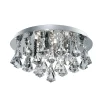 Searchlight Loftlamper > Hanna loftlampe, rund, IP44, 38 cm, krom pyramide