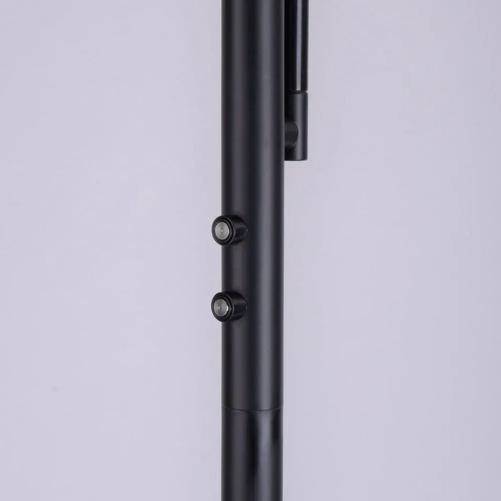 JUST LIGHT. GmbH Gulvlamper|Gulvlamper > Hans LED-gulvlampe med læselampe, rund, sort