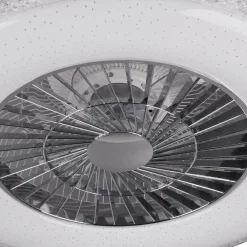 Reality Leuchten Loftventilatorer > Harstad LED-loftventilator, krystalramme
