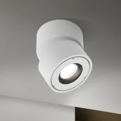 ORION Udendørs Loftlamper > Harvey udendørs spotlampe, hvid, Ø 10 cm, trykstøbt aluminium