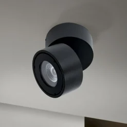 Udendørs Loftlamper ^ ORION Harvey udendørs spotlampe, sort, Ø 10 cm, trykstøbt aluminium