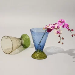 Hübsch Møbel Og Interiør > Abyss-vase, blå, glas, højde 29 cm, Ø 20 cm