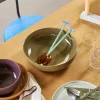 Hübsch Møbel Og Interiør > Amare Medium skål, olivengrøn, Ø 28 cm, højde 8 cm