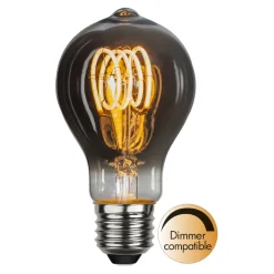 STAR TRADING Dæmpbar Led-Pære|Filament Pære > Heavy Smoke LED-pære E27 2 W 2.100 K filament