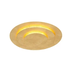 Globo Loftlamper|Loftlamper > Heda LED-loftslampe, Ø 35 cm, guldfarvet, metal