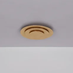 Globo Loftlamper|Loftlamper > Heda LED-loftslampe, Ø 35 cm, guldfarvet, metal