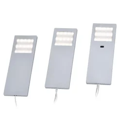 Paul Neuhaus Gang|Underskabsbelysning > Helena LED-møbellampe, 19 x 7 cm, sæt med 3, sensor, metal