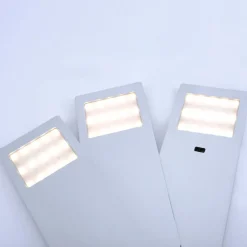 Paul Neuhaus Gang|Underskabsbelysning > Helena LED-møbellampe, 19 x 7 cm, sæt med 3, sensor, metal