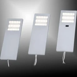 Paul Neuhaus Gang|Underskabsbelysning > Helena LED-møbellampe, 19 x 7 cm, sæt med 3, sensor, metal