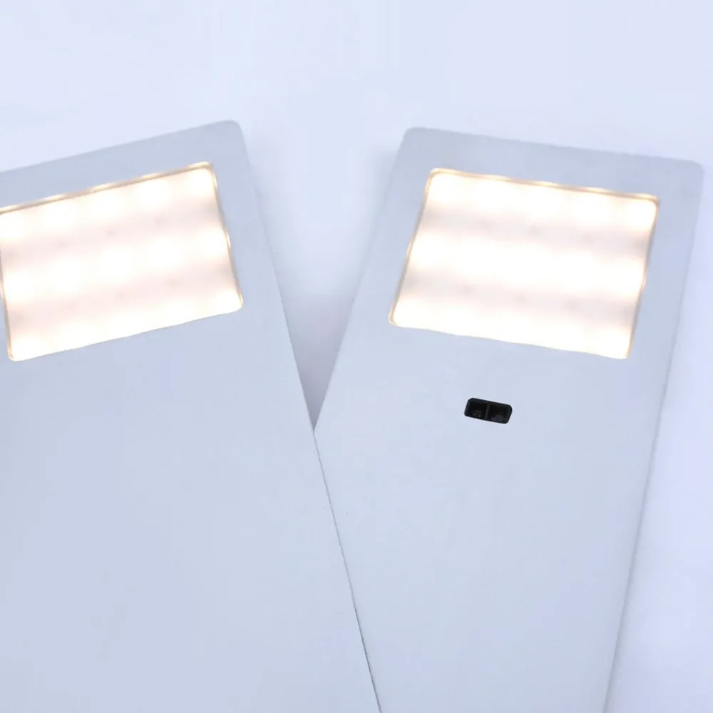Paul Neuhaus Gang|Underskabsbelysning > Helena LED-møbellampe, 19 x 7 cm, sæt med 2, sensor, metal