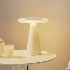 Bordlamper ^ Helestra Bax bordlampe med touchdæmper, hvid
