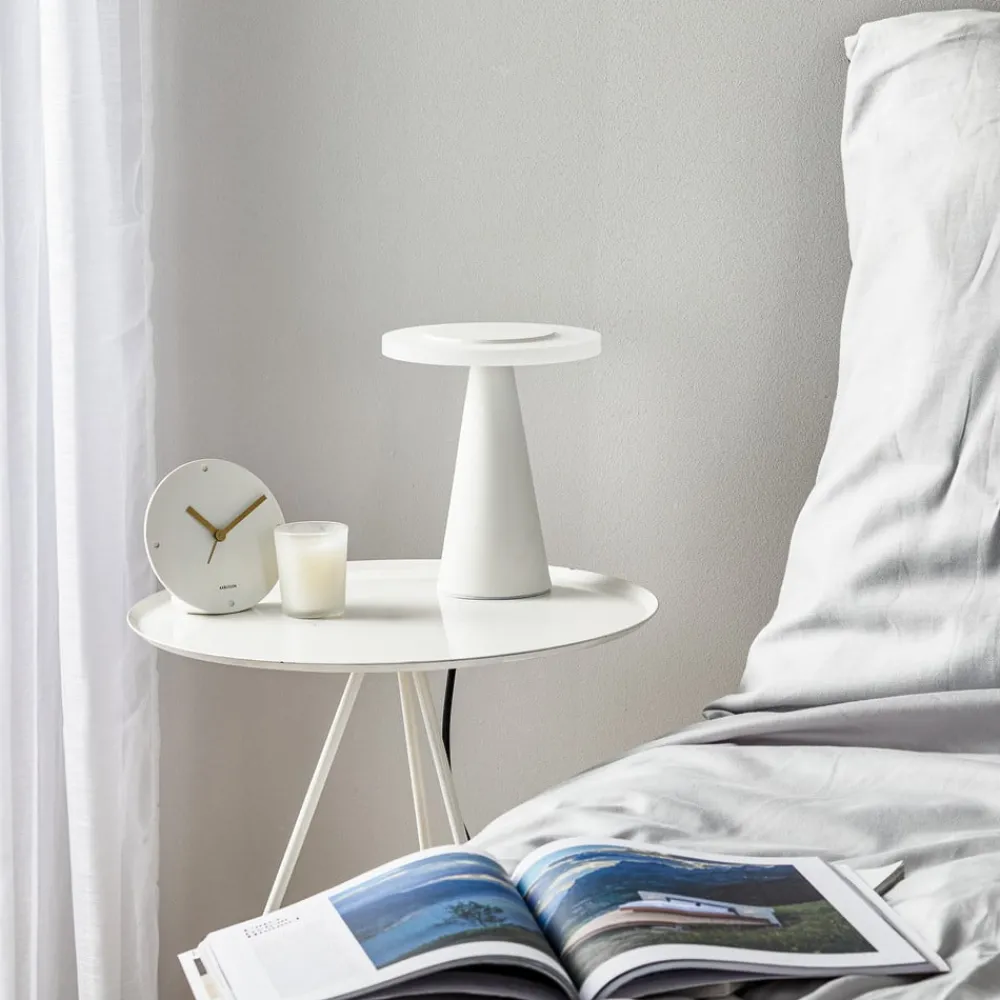 Bordlamper ^ Helestra Bax bordlampe med touchdæmper, hvid