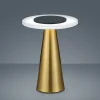 Bordlamper ^ Helestra Bax bordlampe med touchdæmper, messing