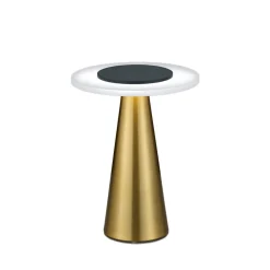 Bordlamper ^ Helestra Bax bordlampe med touchdæmper, messing