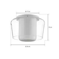 Helestra Loftlamper > Canio loftlampe i glas, klar udvendig