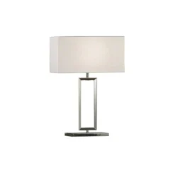 Bordlamper ^ Helestra Enna 2 bordlampe i tekstil, højde 30 cm