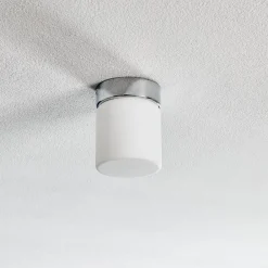 Loftlamper ^ Helestra Keto LED-loftlampe, cylinder, krom