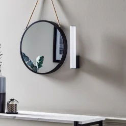 Helestra Væg- Og Spejllamper > Loom LED-spejllampe sort, 30 cm