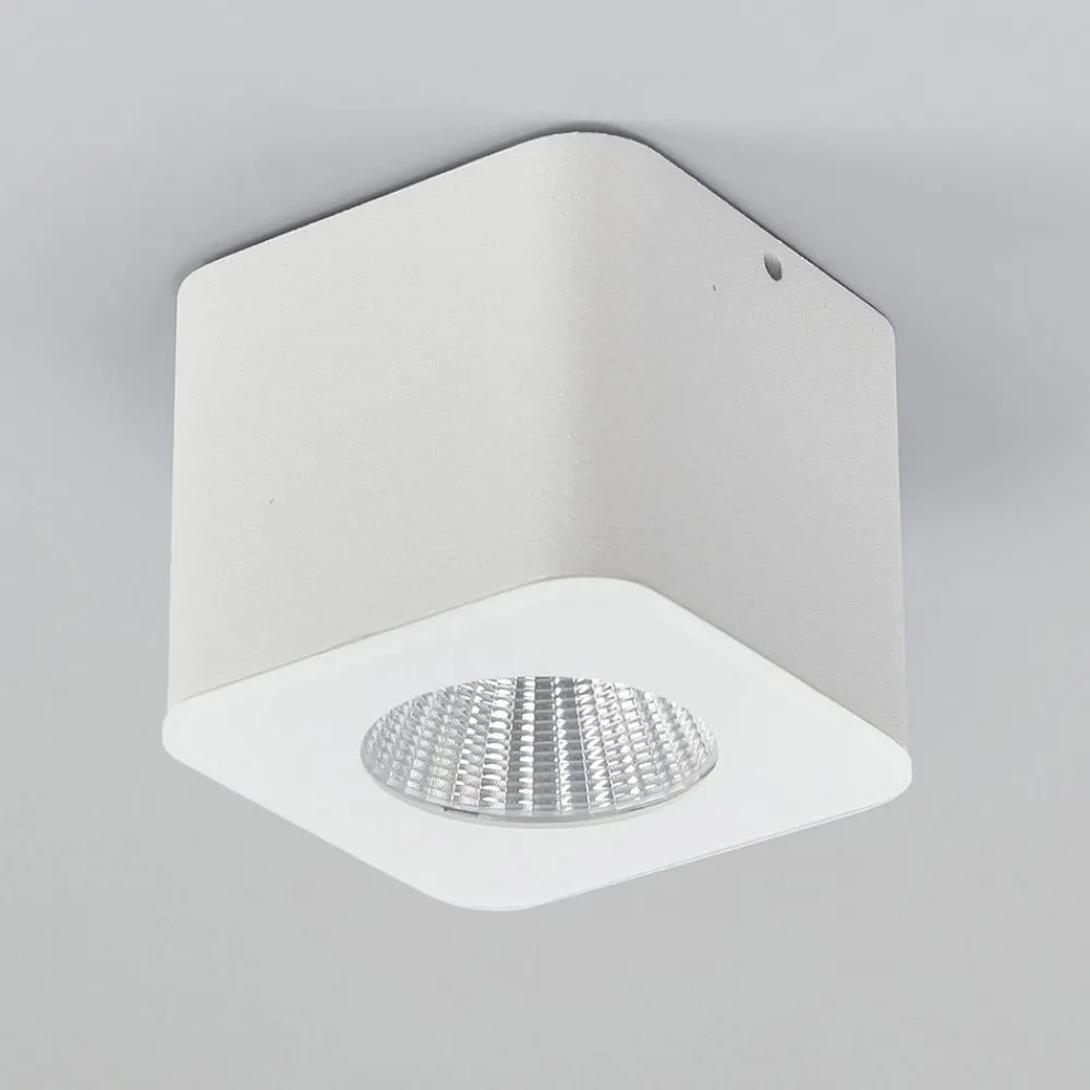 Helestra Loftlamper|Spotlights > Oso LED-loftspot, kantet, hvid mat