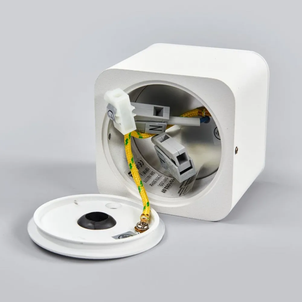 Helestra Loftlamper|Spotlights > Oso LED-loftspot, kantet, hvid mat