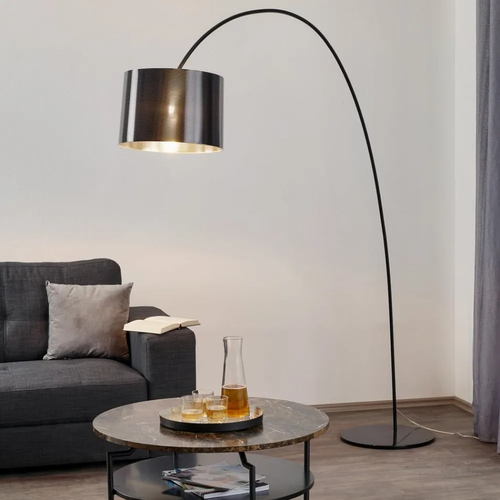 Gulvlamper|Gulvlamper ^ Helestra Roxx buelampe, sort
