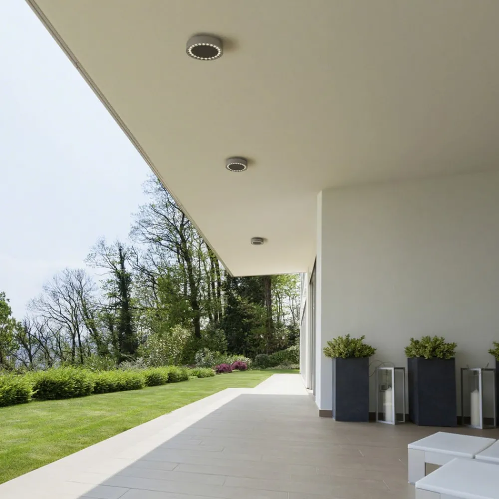 Helestra Udendørs Loftlamper > Say LED udendørs loftlampe grafit Ø18,5cm