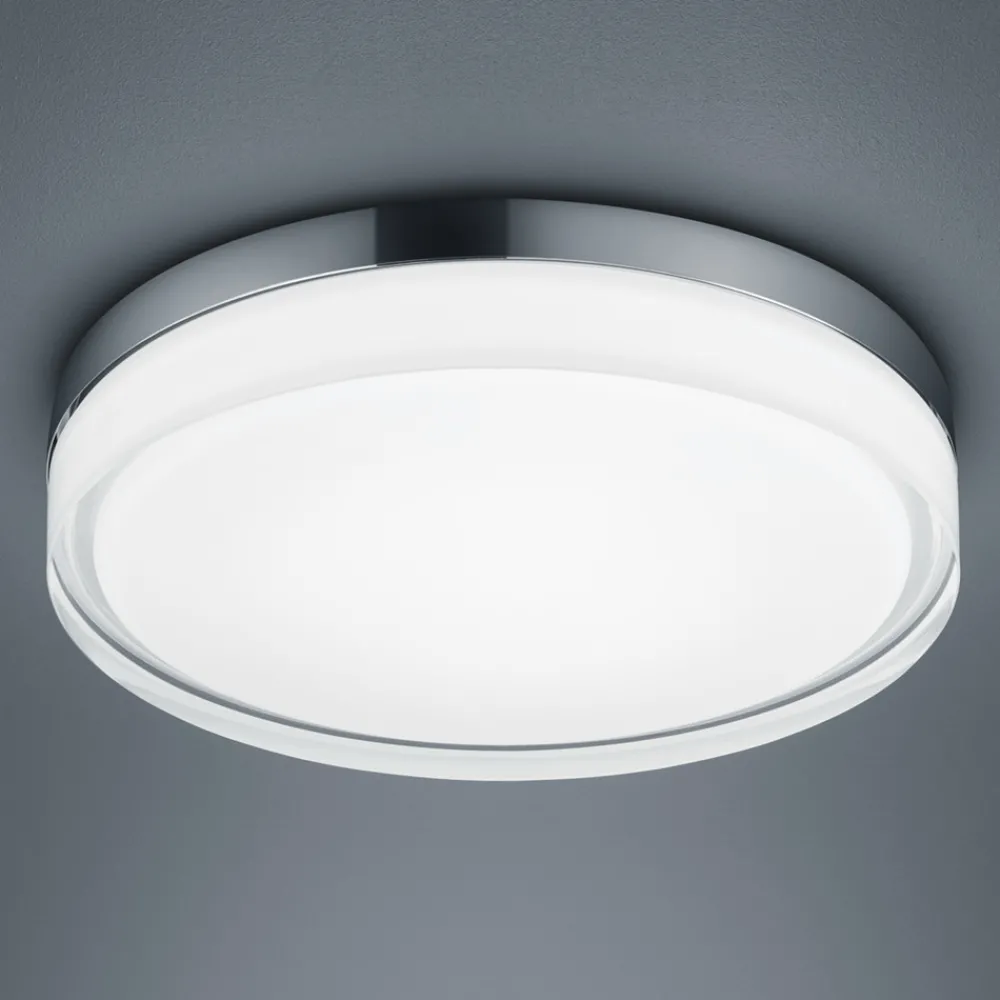 Loftlamper ^ Helestra Tana LED-loftslampe, krom, Ø 33 cm