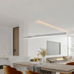 Trio Lighting Pendellamper > Helios LED-hængelampe, udtrækkelig dim CCT alu