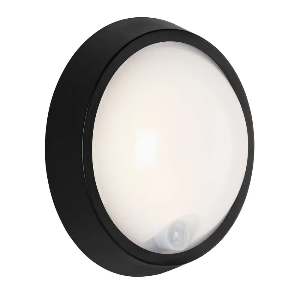 Briloner Væglampe Med Sensor|Væglamper > Helsinki udendørs LED-væglampe, sensor, IP44, sort