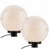 Udendørs Spot ^ JUST LIGHT. GmbH Hemis udendørs dekorationslys, jordspyd, 2-pak Ø 30cm