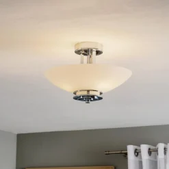 Loftlamper ^ KICHLER Hendrik loftlampe til badeværelset med LED'er