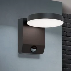 ORION Væglampe Med Sensor > Hendryk LED-væglampe, udendørs med sensor, sort