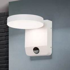 ORION Væglampe Med Sensor > Hendryk LED-væglampe, udendørs med sensor, hvid