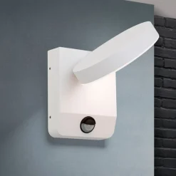 ORION Væglampe Med Sensor > Hendryk LED-væglampe, udendørs med sensor, hvid