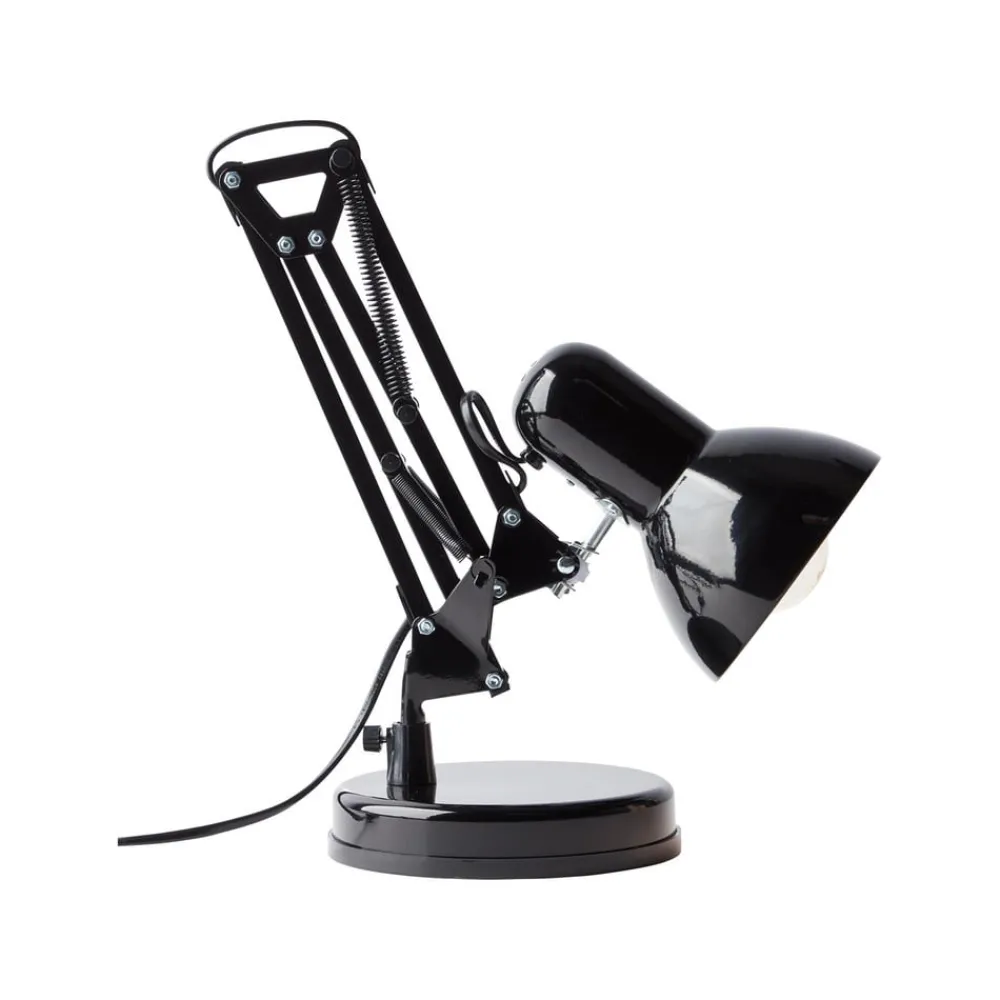 Arbejdsrum/Kontor ^ Brilliant Henry skrivebordslampe, sort, højde 50 cm, justerbar
