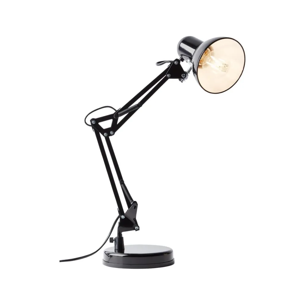 Arbejdsrum/Kontor ^ Brilliant Henry skrivebordslampe, sort, højde 50 cm, justerbar