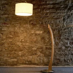 HerzBlut Gulvlamper > Amos buelampe, stel i olieret eg
