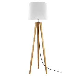 Gulvlamper ^ HerzBlut Anni gulvlampe, knasteg oliebeh./hvid