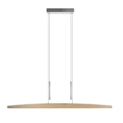 HerzBlut Bæredygtige Lamper > Arco LED-hængelampe asteiche natur 130cm
