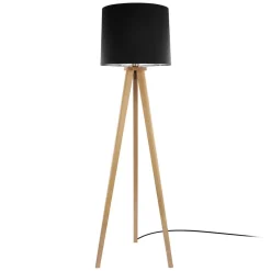 HerzBlut Gulvlamper|Gulvlamper > Elli gulvlampe, knasteg oliebeh./sort