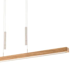 HerzBlut Pendellamper > Leonora hængelampe, Down, 121 cm natur eg